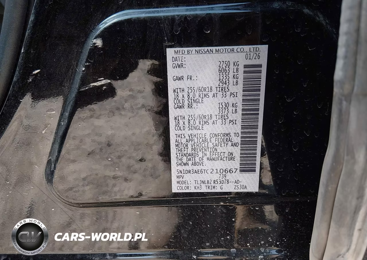 2026 Nissan Pathfinder S VIN:5N1DR3AE6TC210667 - 9