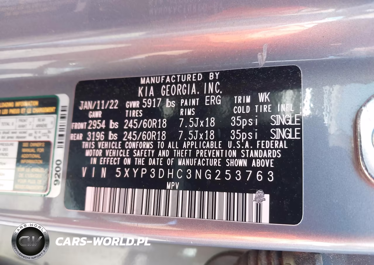 2022 Kia Telluride Ex VIN:5XYP3DHC3NG253763 - 9