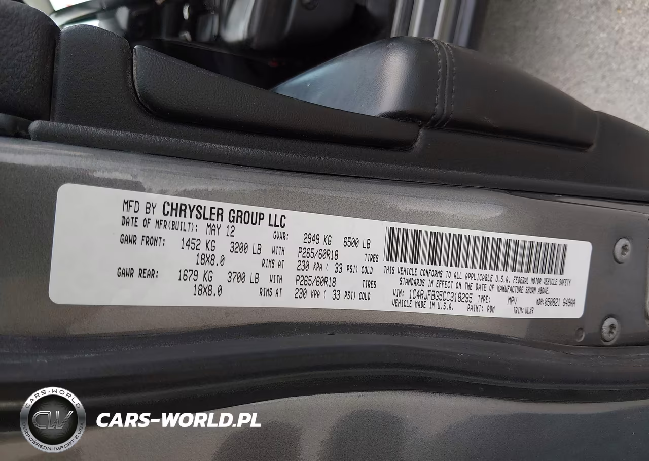 2012 Jeep Grand Cherokee Limited VIN:1C4RJFBG5CC318295 - 9
