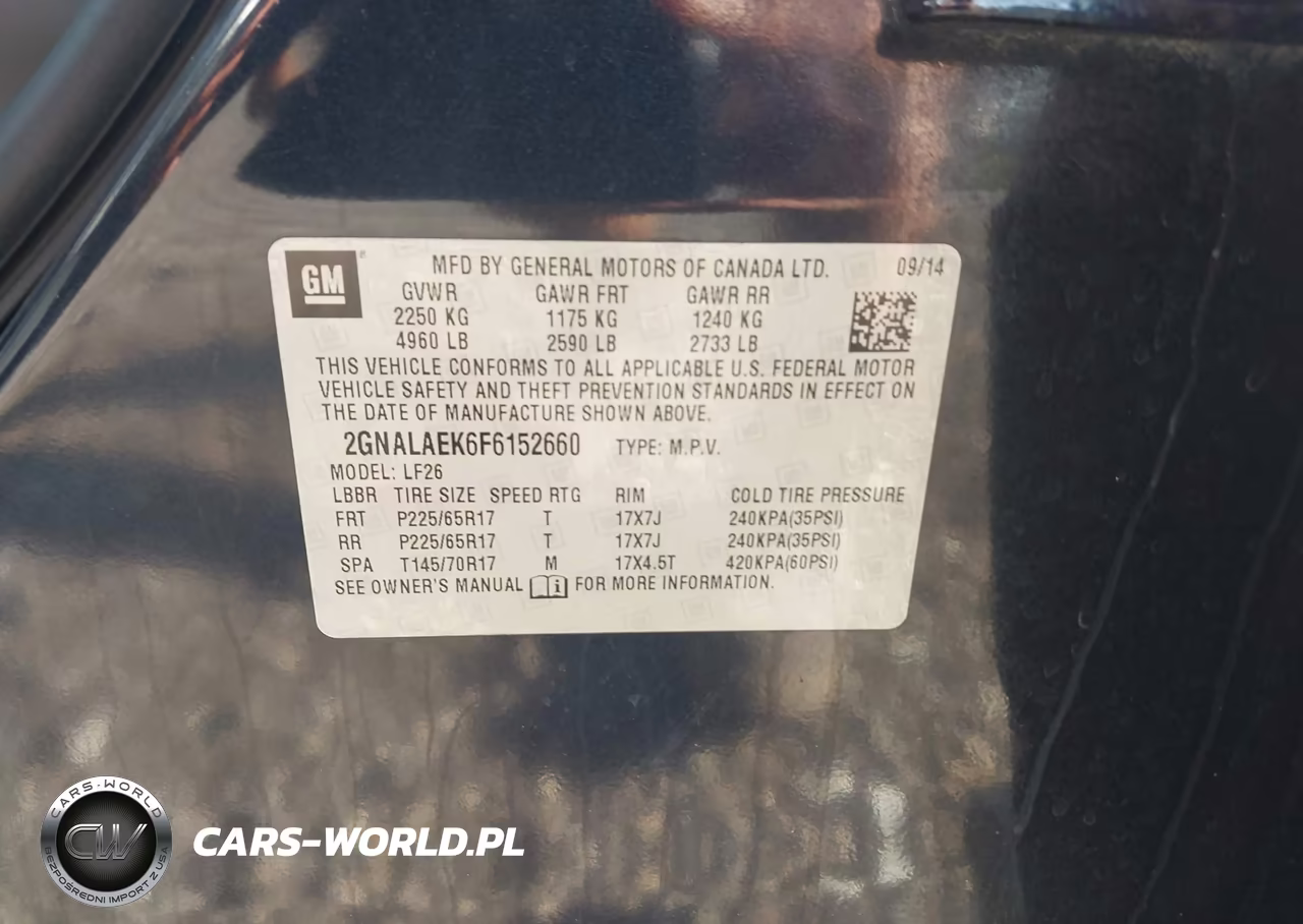 2015 Chevrolet Equinox Ls VIN:2GNALAEK6F6152660 - 9