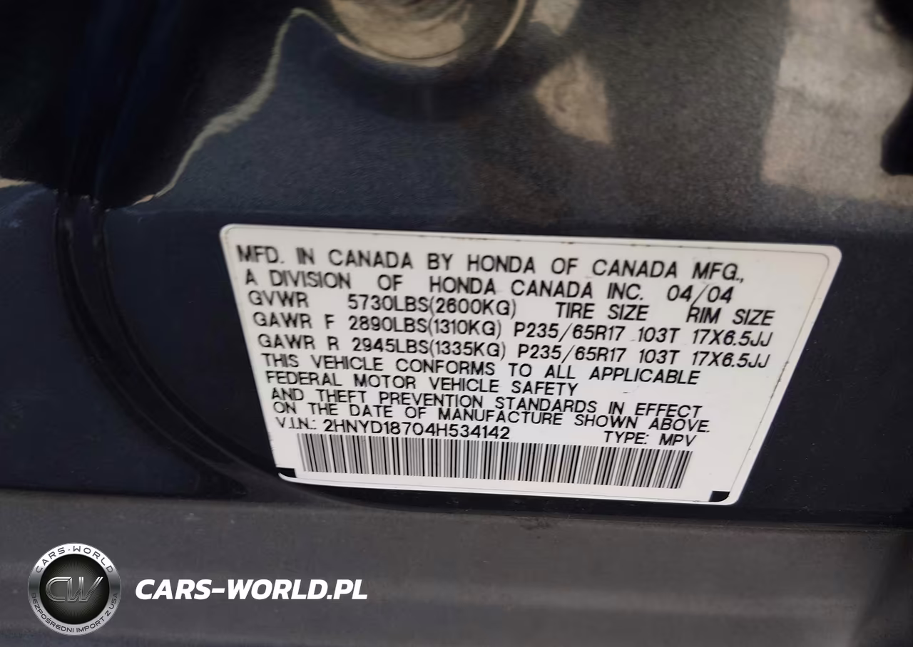 2004 Acura Mdx VIN:2HNYD18704H534142 - 9