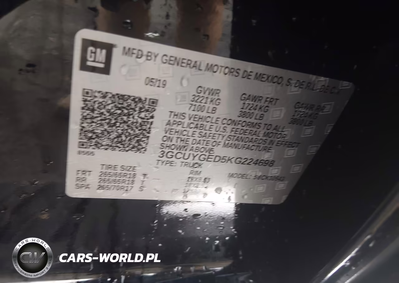 2019 Chevrolet Silverado 1500 Ltz VIN:3GCUYGED5KG224698 - 9