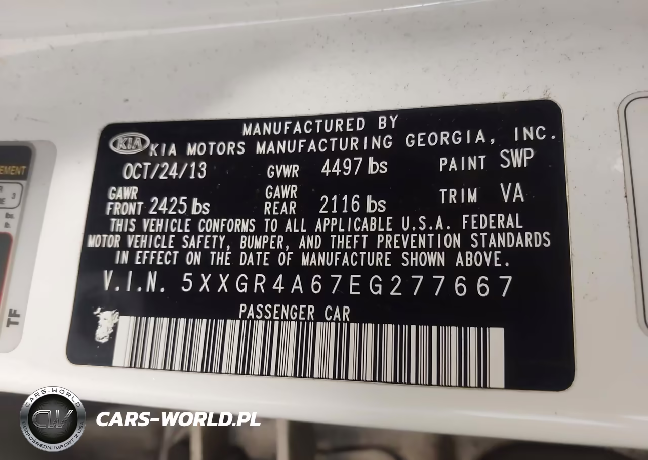 2014 Kia Optima Sxl Turbo VIN:5XXGR4A67EG277667 - 9