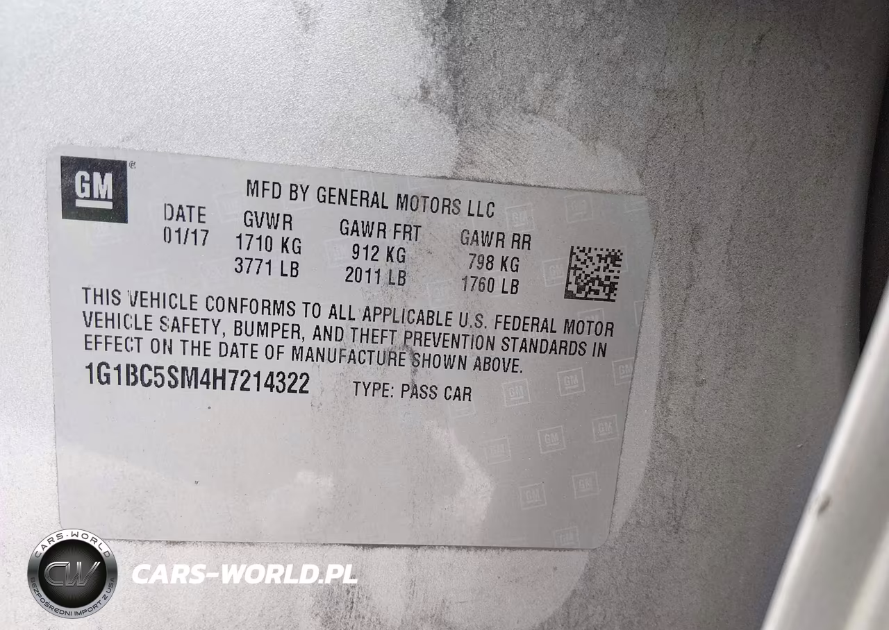 2017 Chevrolet Cruze Ls Auto VIN:1G1BC5SM4H7214322 - 9