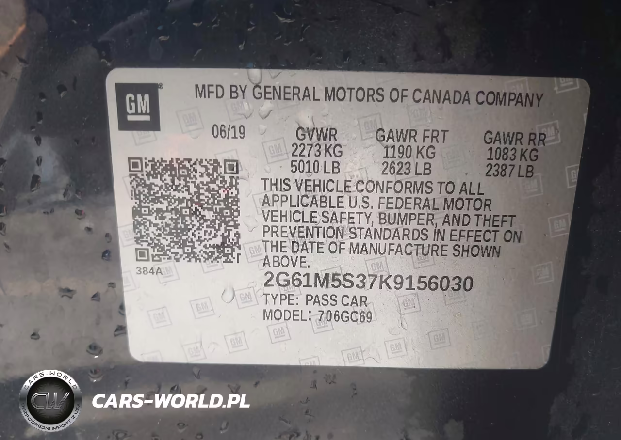 2019 Cadillac Xts Luxury VIN:2G61M5S37K9156030 - 9