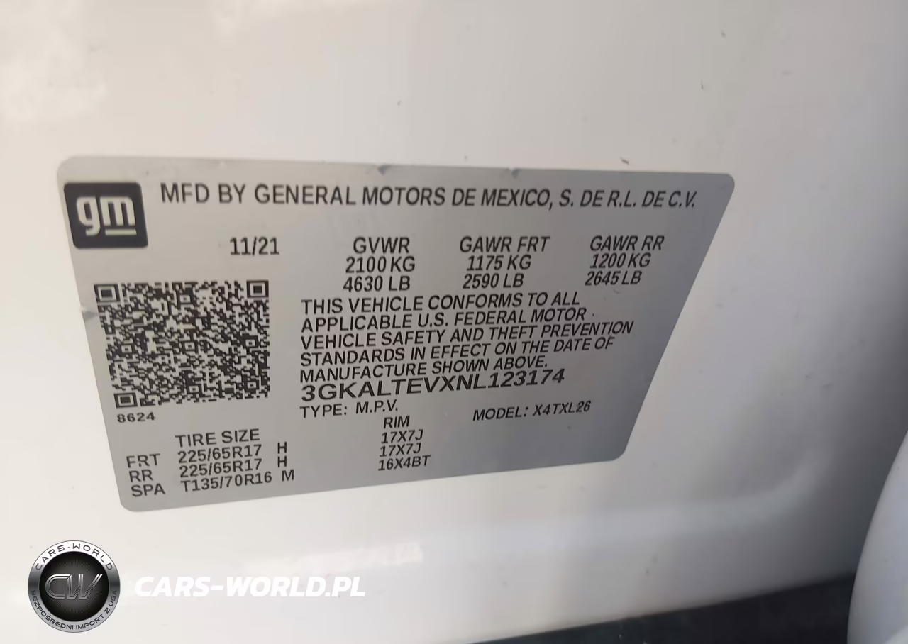 2022 GMC Terrain Awd Sle VIN:3GKALTEVXNL123174 - 9