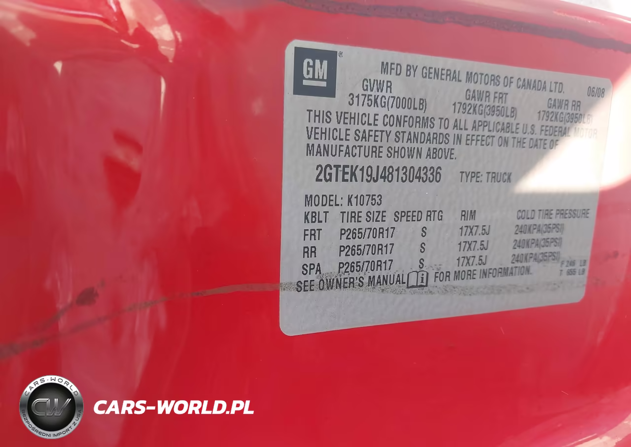 2008 GMC Sierra 1500 Sle1 VIN:2GTEK19J481304336 - 9