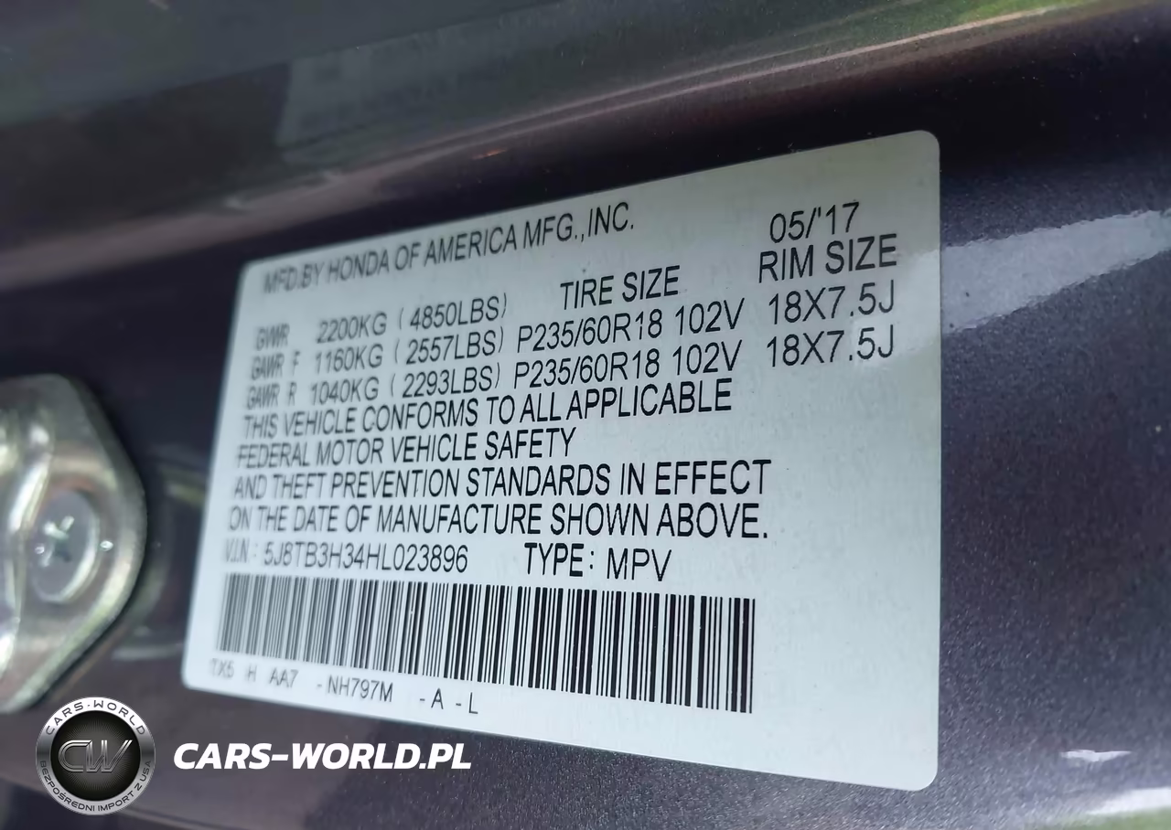 2017 Acura Rdx Acurawatch Plus Package VIN:5J8TB3H34HL023896 - 9