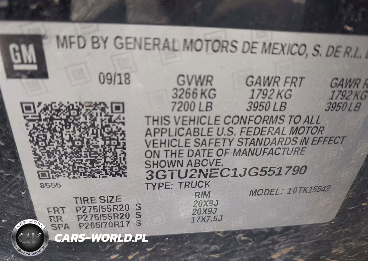 2018 GMC Sierra 1500 Slt VIN:3GTU2NEC1JG551790 - 9