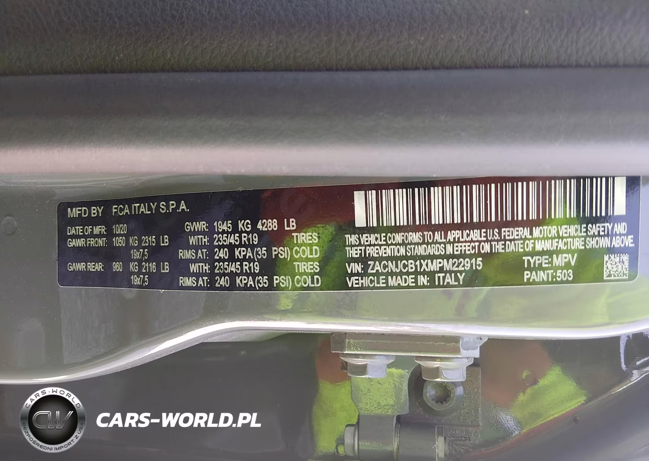 2021 Jeep Renegade Latitude Fwd VIN:ZACNJCB1XMPM22915 - 9