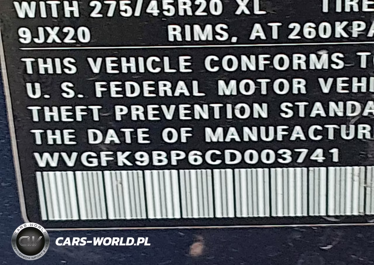 2012 Volkswagen Touareg Tdi Executive VIN:WVGFK9BP6CD003741 - 9