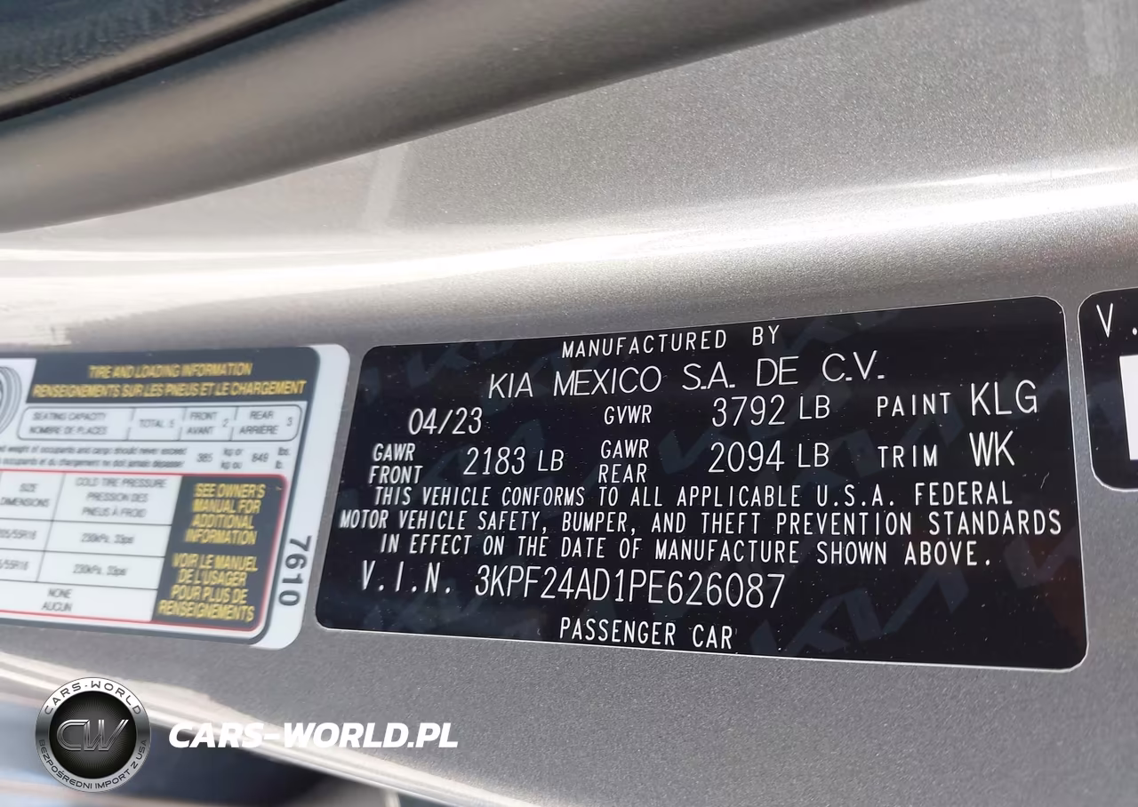 2023 Kia Forte Lxs VIN:3KPF24AD1PE626087 - 9