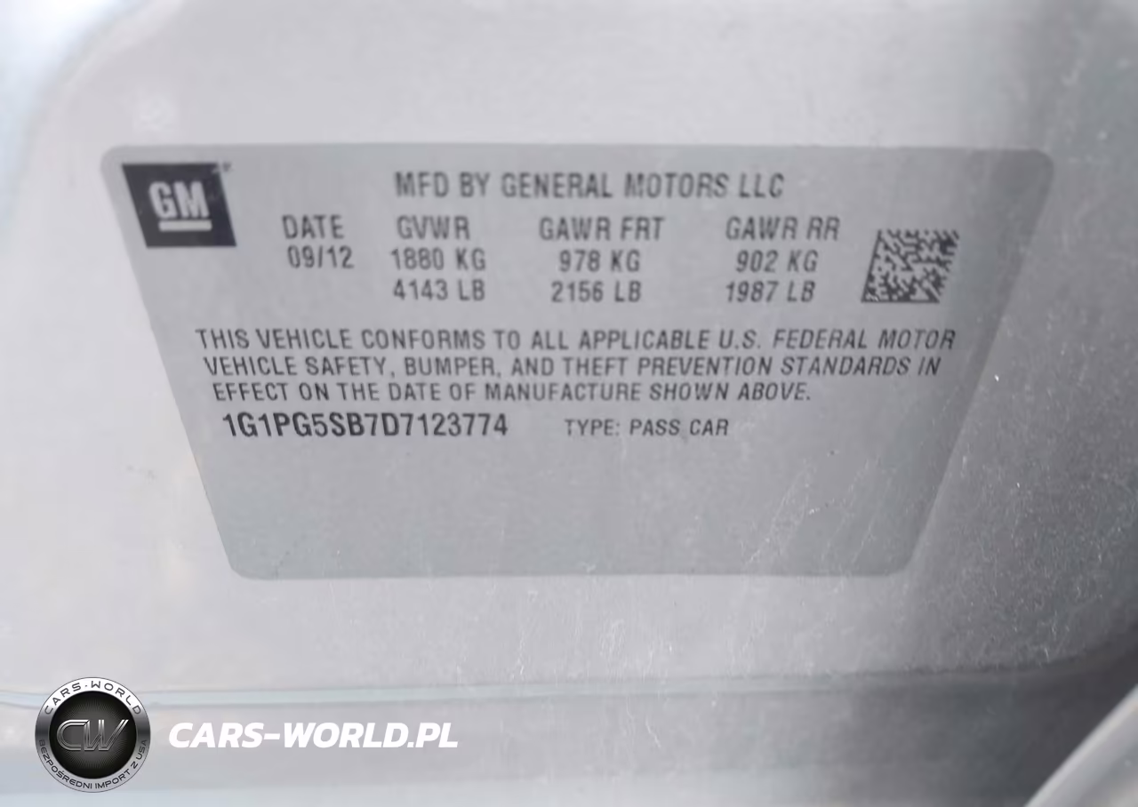 2013 Chevrolet Cruze Ltz VIN:1G1PG5SB7D7123774 - 9