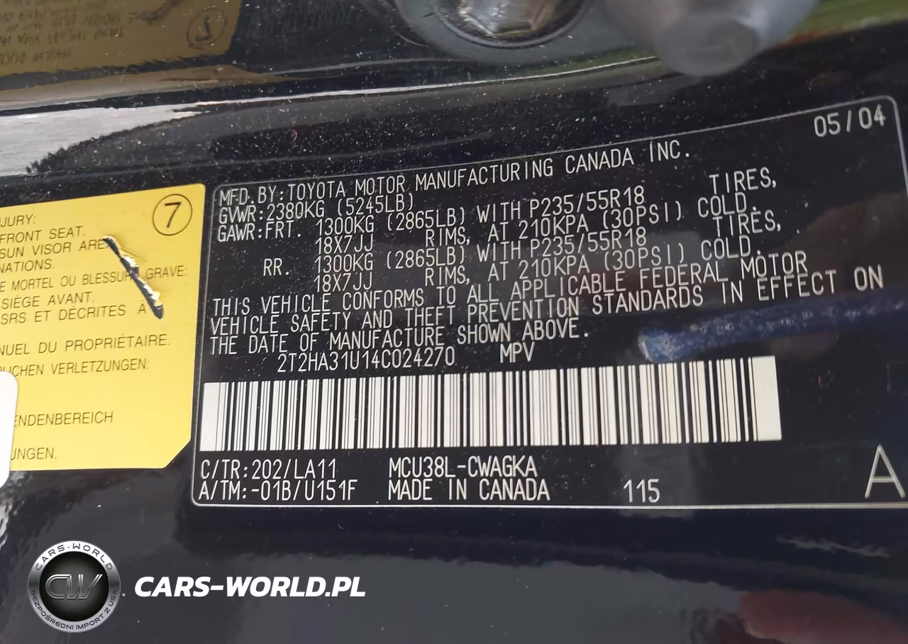 2004 Lexus Rx 330 VIN:2T2HA31U14C024270 - 9