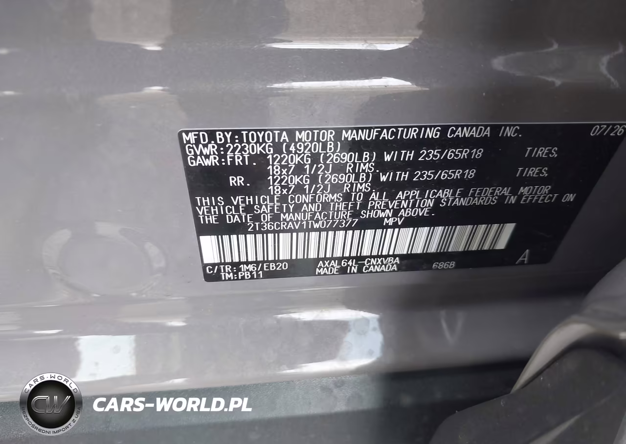 2026 Toyota Rav4 Woodland VIN:2T36CRAV1TW077377 - 9