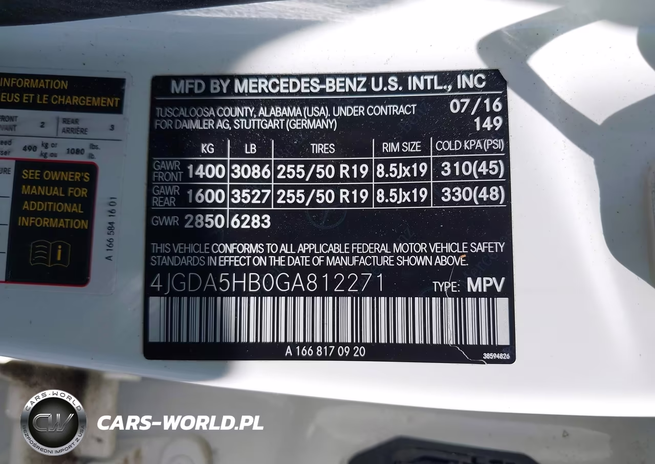 2016 Mercedes-Benz Gle 350 4Matic VIN:4JGDA5HB0GA812271 - 9
