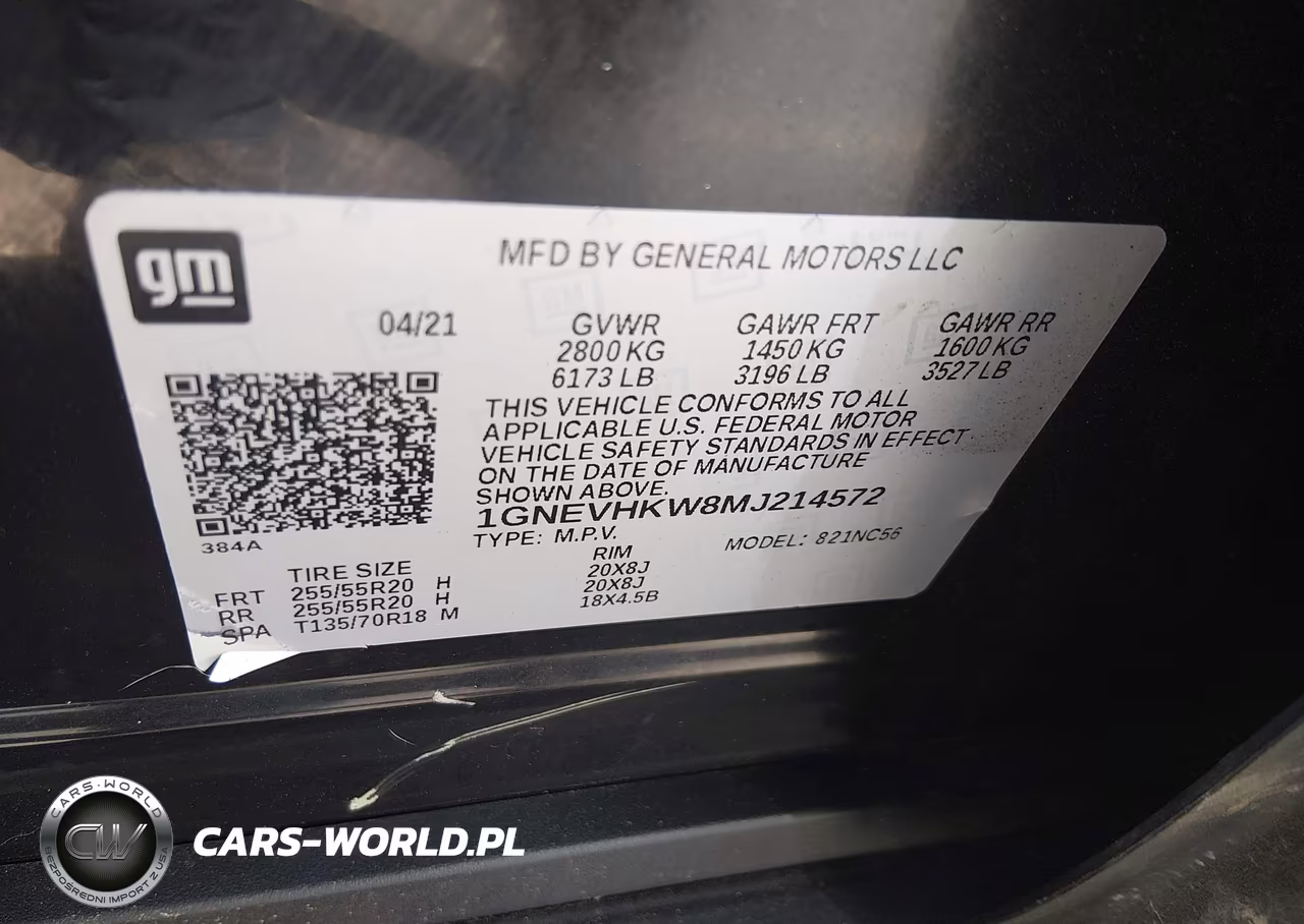 2021 Chevrolet Traverse Awd Lt Leather VIN:1GNEVHKW8MJ214572 - 9