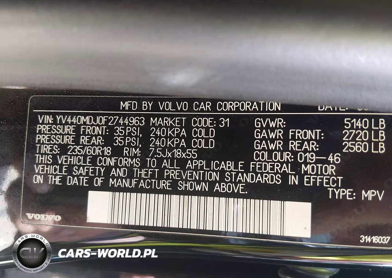 2015 Volvo Xc60 T5 VIN:YV440MDJ0F2744963 - 9
