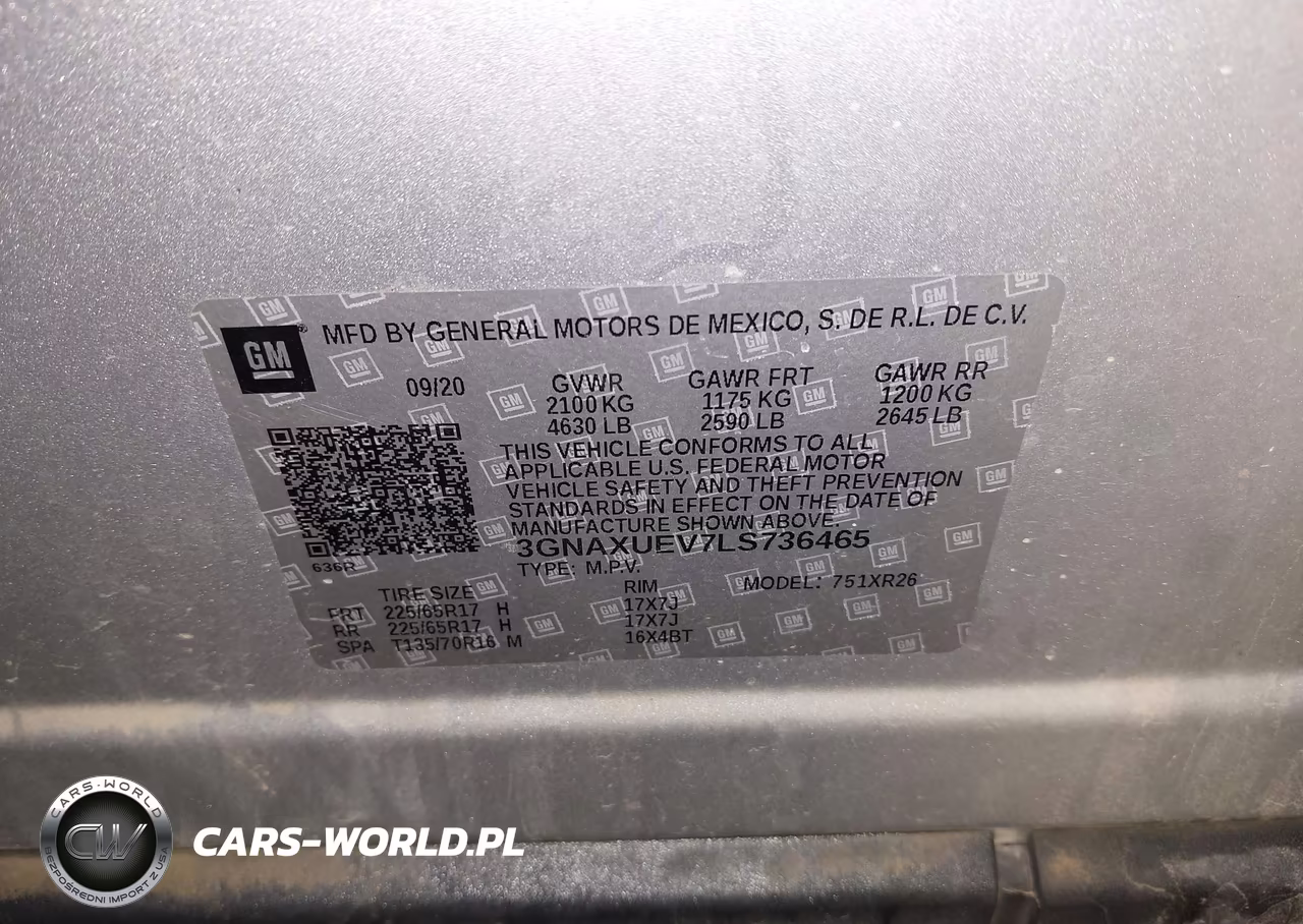 2020 Chevrolet Equinox Awd Lt 1.5L Turbo VIN:3GNAXUEV7LS736465 - 9