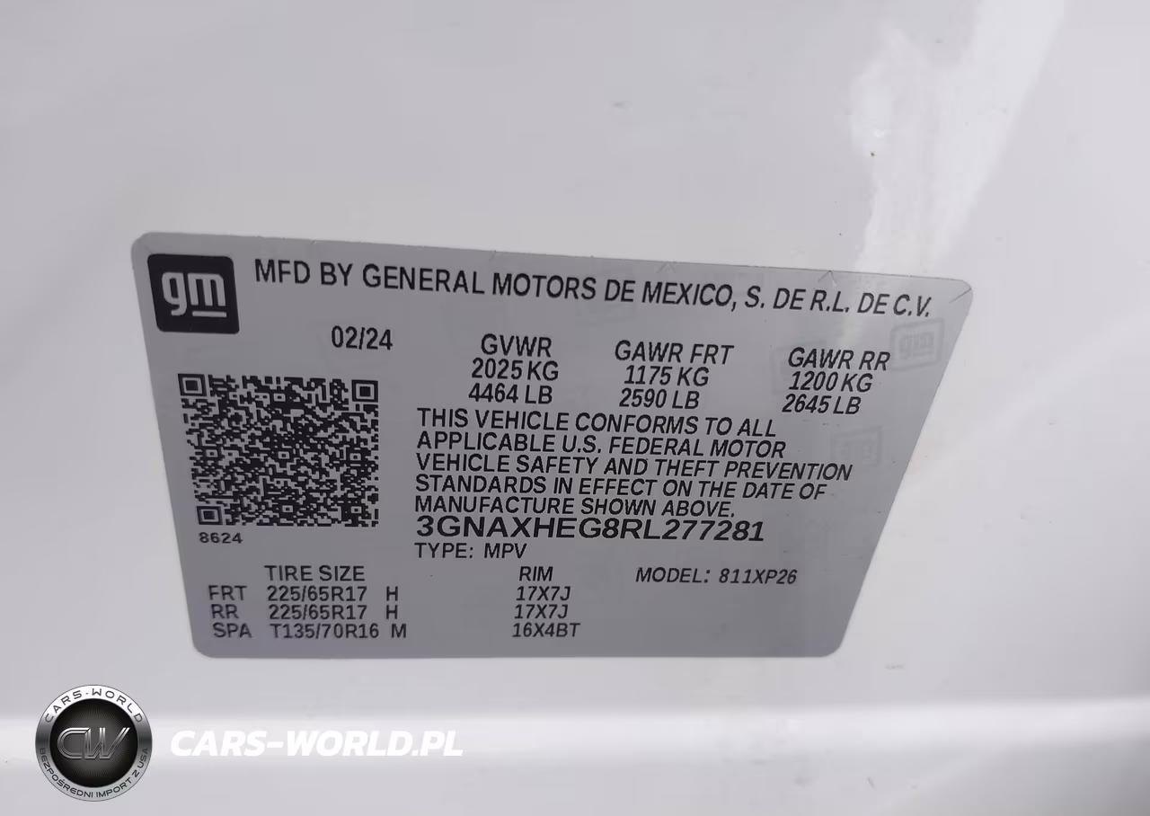 2024 Chevrolet Equinox Fwd Ls VIN:3GNAXHEG8RL277281 - 9