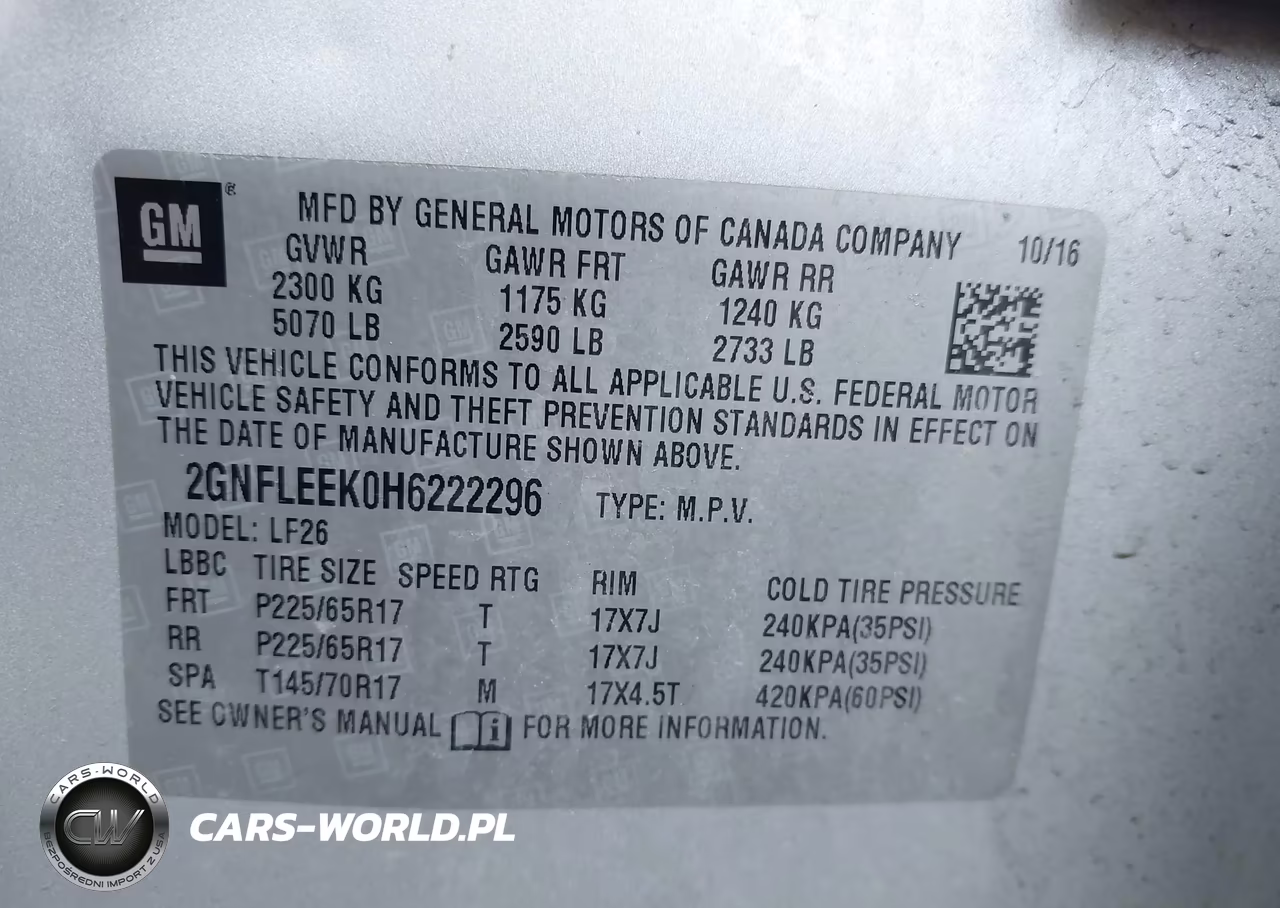 2017 Chevrolet Equinox Ls VIN:2GNFLEEK0H6222296 - 9