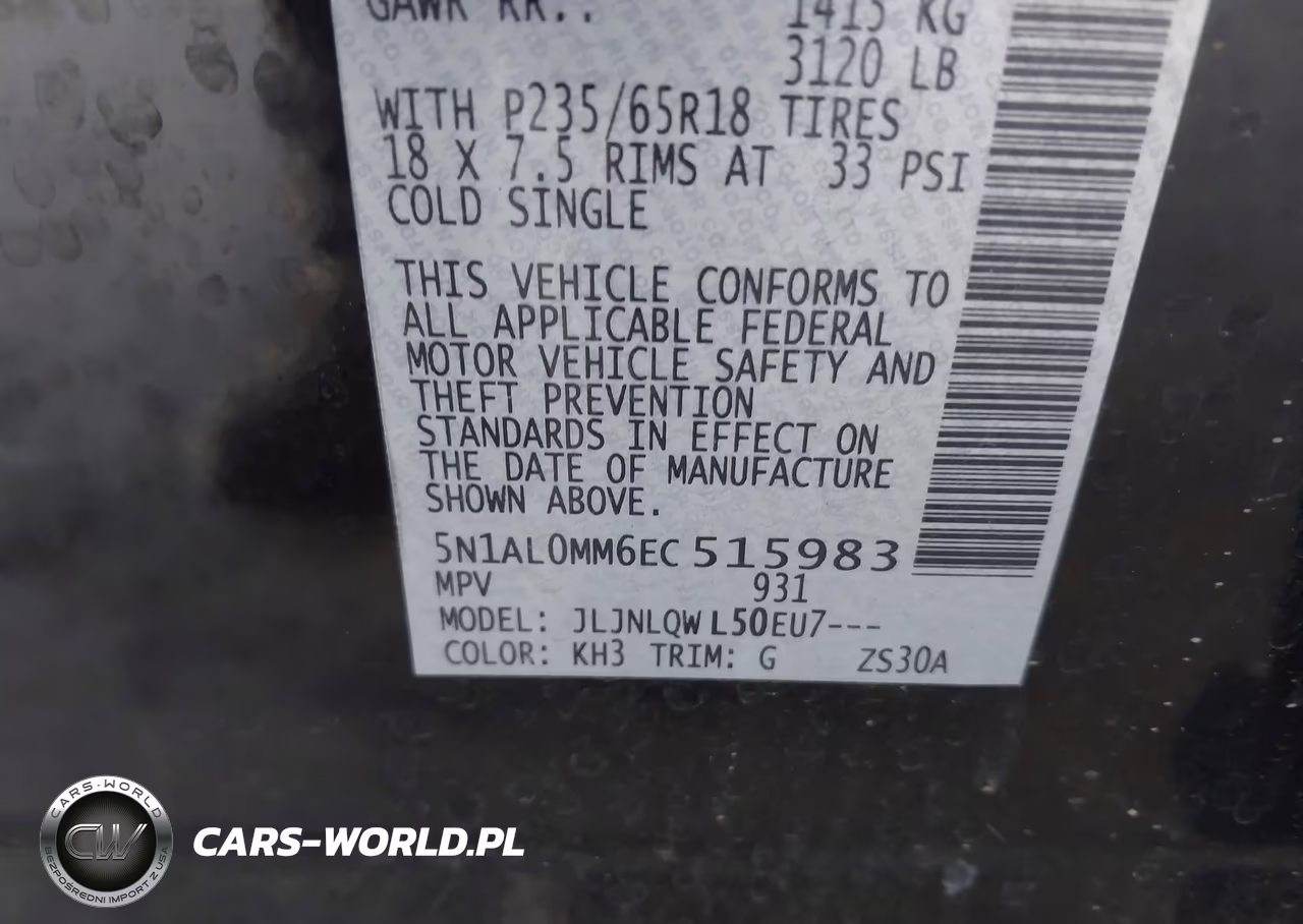 2014 Infiniti Qx60 VIN:5N1AL0MM6EC515983 - 9