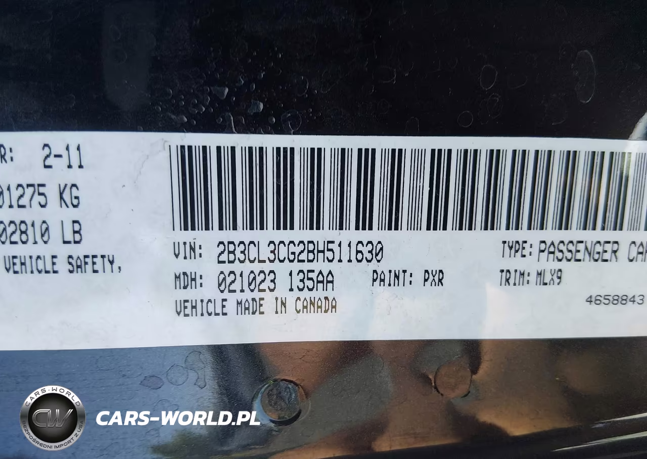 2011 Dodge Charger VIN:2B3CL3CG2BH511630 - 9