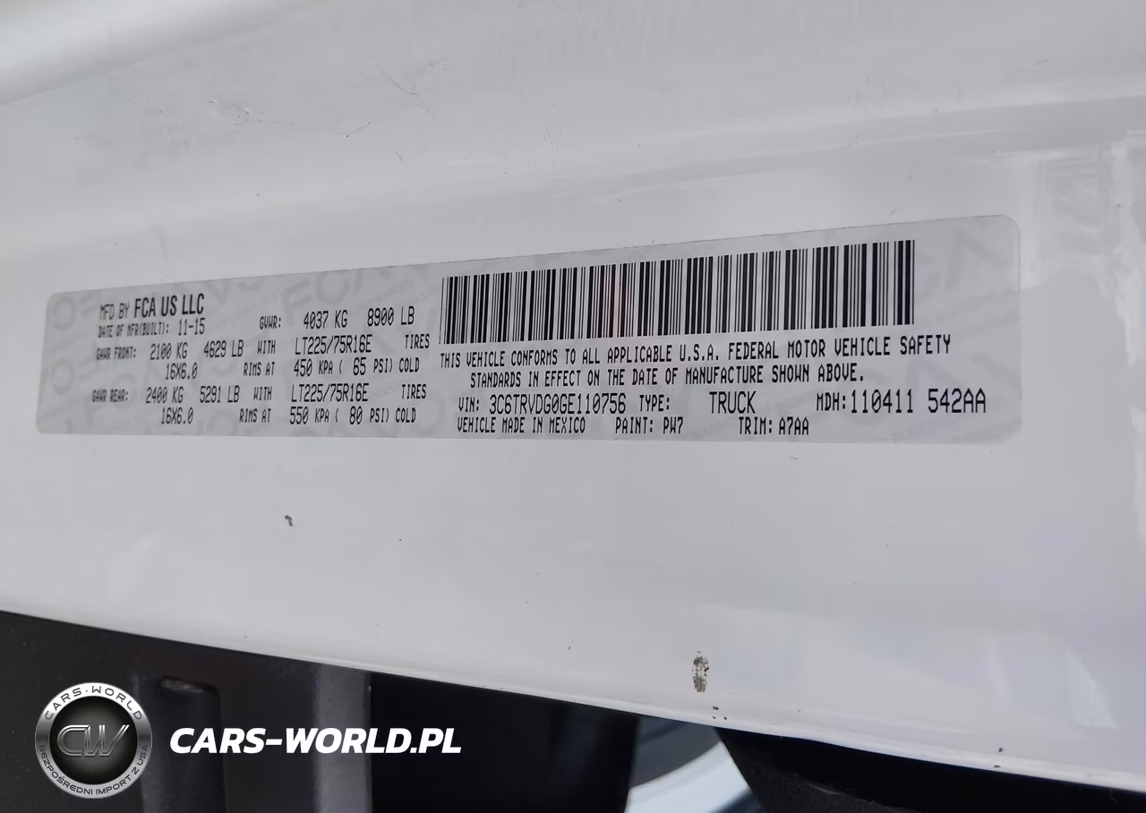 2016 Ram Promaster 2500 High Roof VIN:3C6TRVDG0GE110756 - 9
