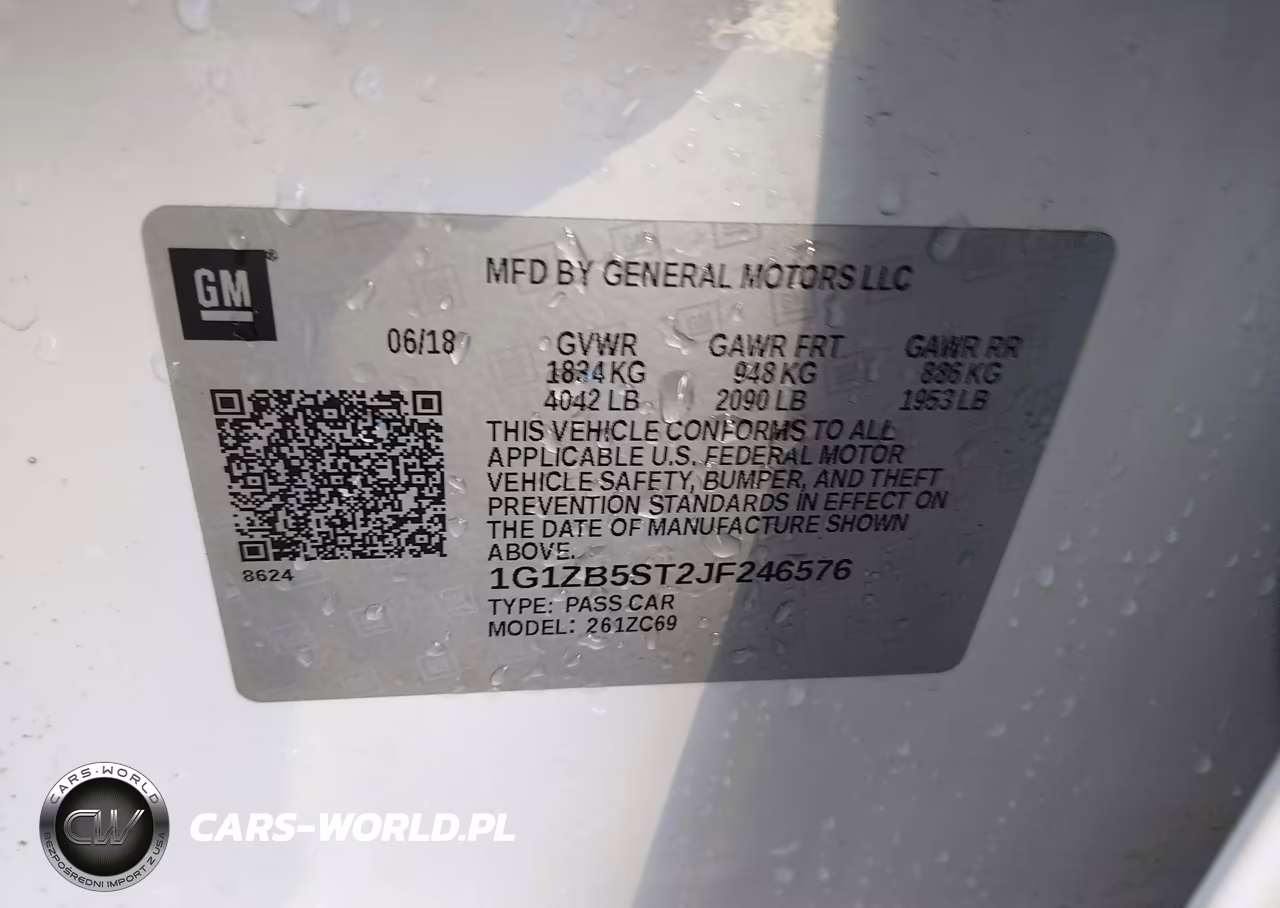 2018 Chevrolet Malibu 1Ls VIN:1G1ZB5ST2JF246576 - 9