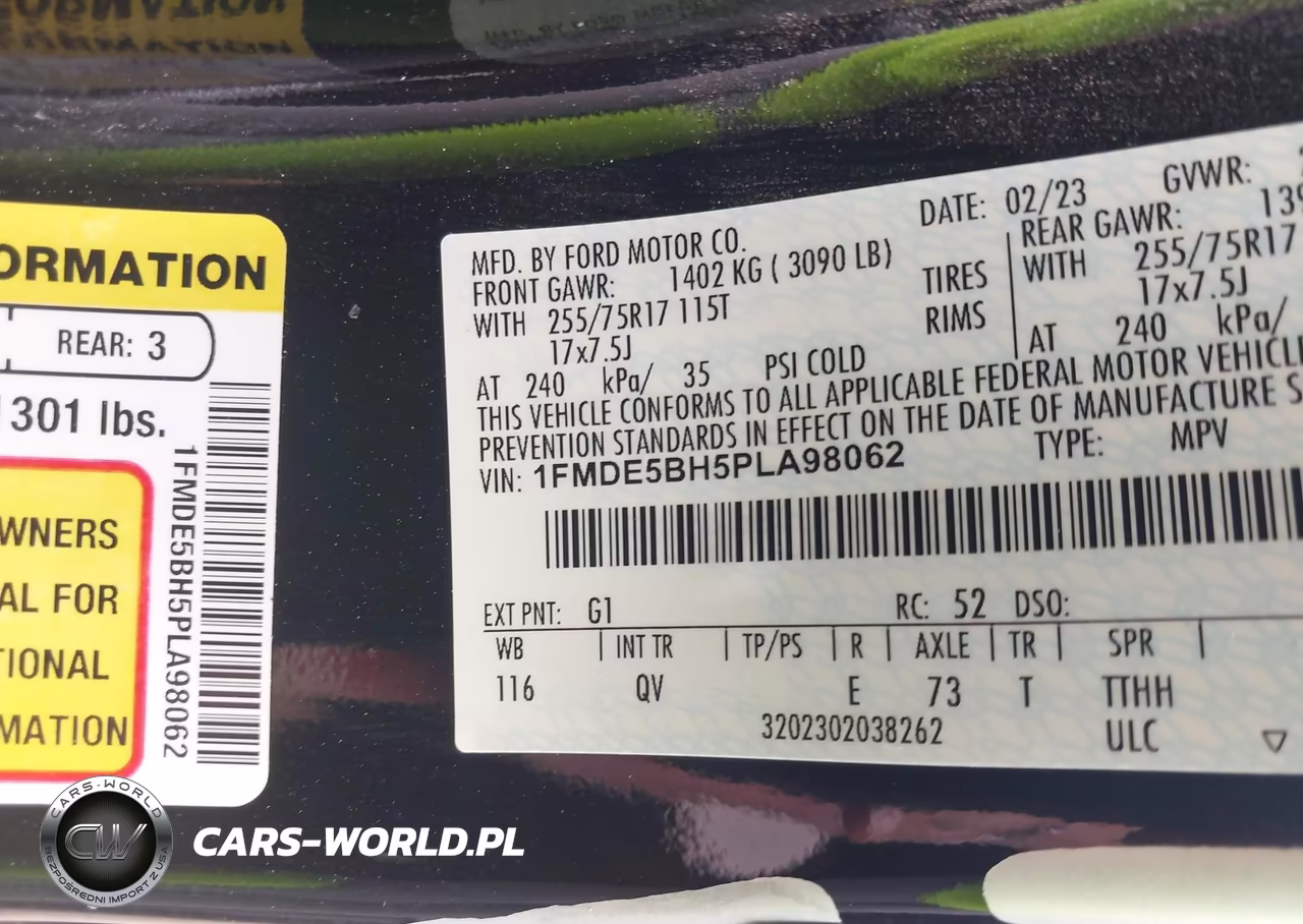 2023 Ford Bronco Base VIN:1FMDE5BH5PLA98062 - 9