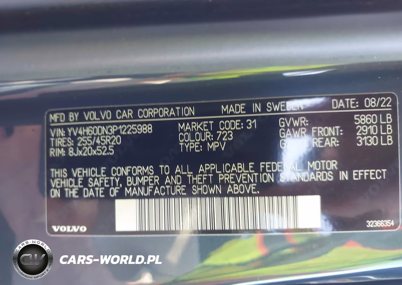 2023 Volvo Xc60 Recharge Plug-In Hybrid T8 Plus Bright Theme VIN:YV4H60DN3P1225988 - 9