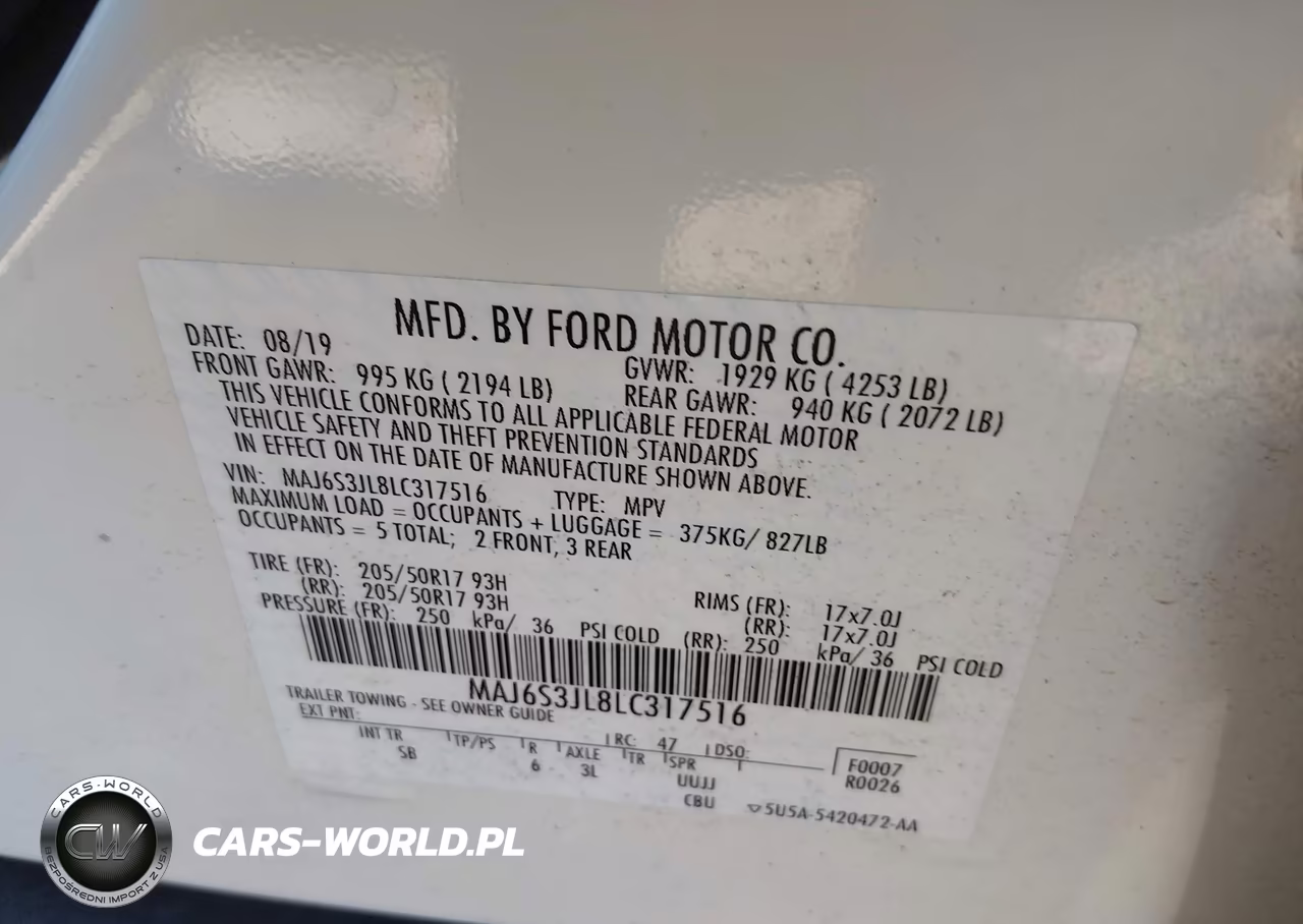 2020 Ford Ecosport Ses VIN:MAJ6S3JL8LC317516 - 9