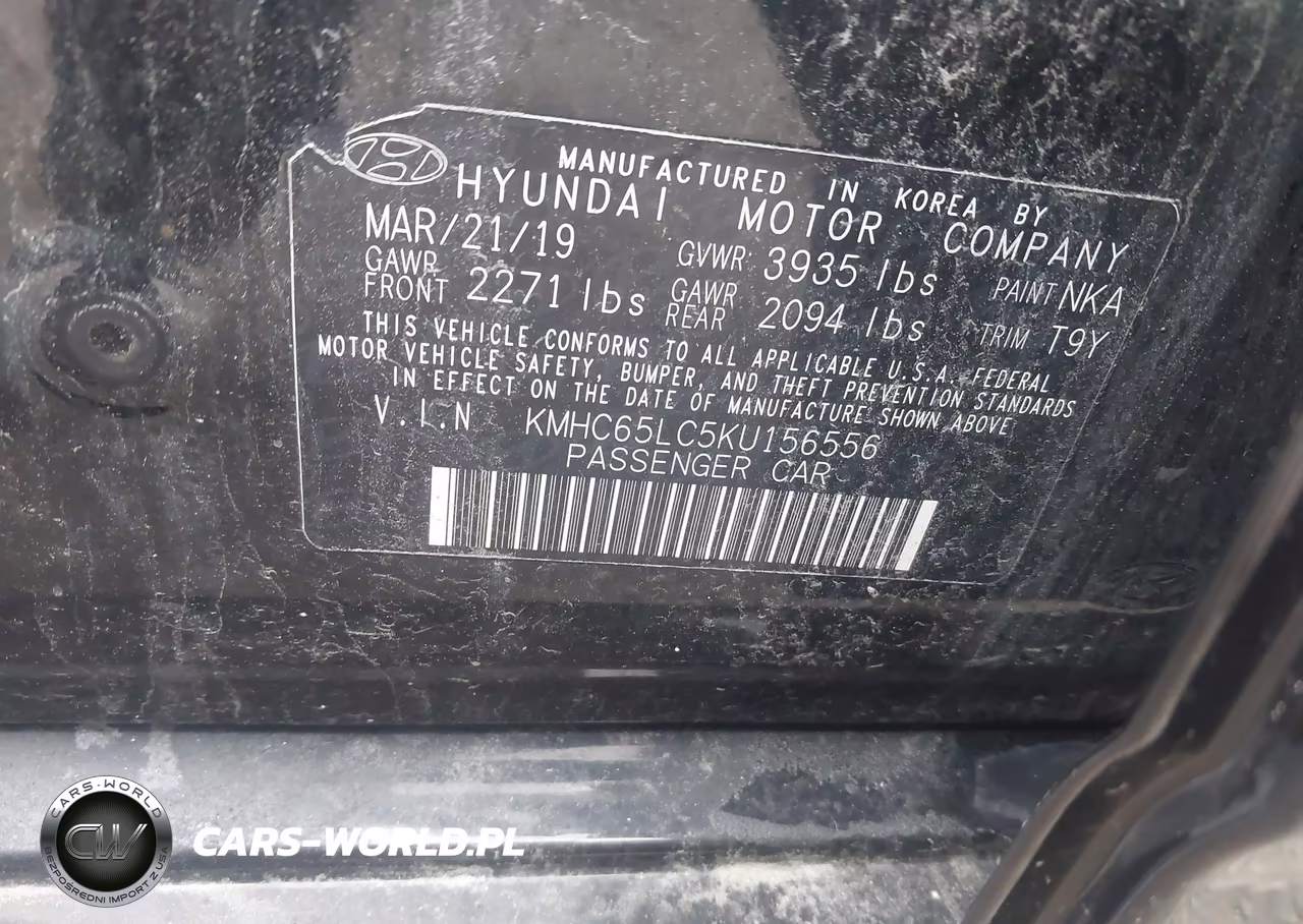 2019 Hyundai Ioniq Hybrid Blue VIN:KMHC65LC5KU156556 - 9