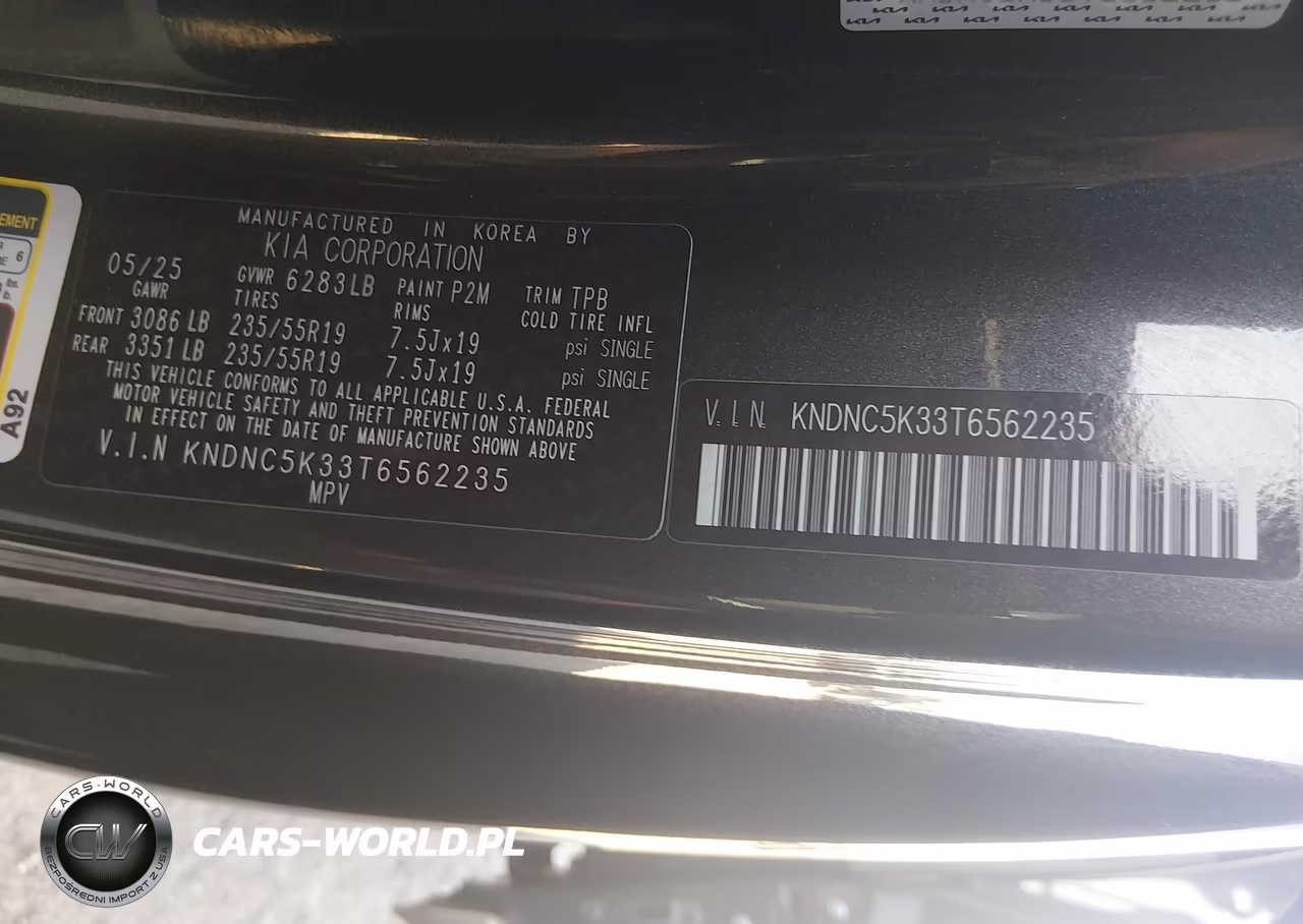 2026 Kia Carnival Mpv Ex VIN:KNDNC5K33T6562235 - 9