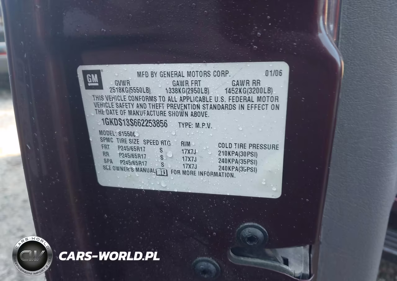 2006 GMC Envoy Sle VIN:1GKDS13S662253856 - 9