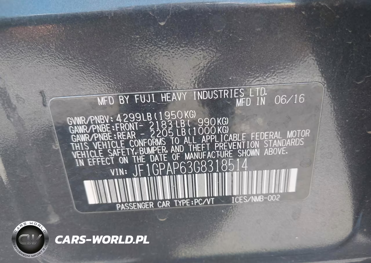 2016 Subaru Impreza 2.0I Sport Premium VIN:JF1GPAP63G8318514 - 9