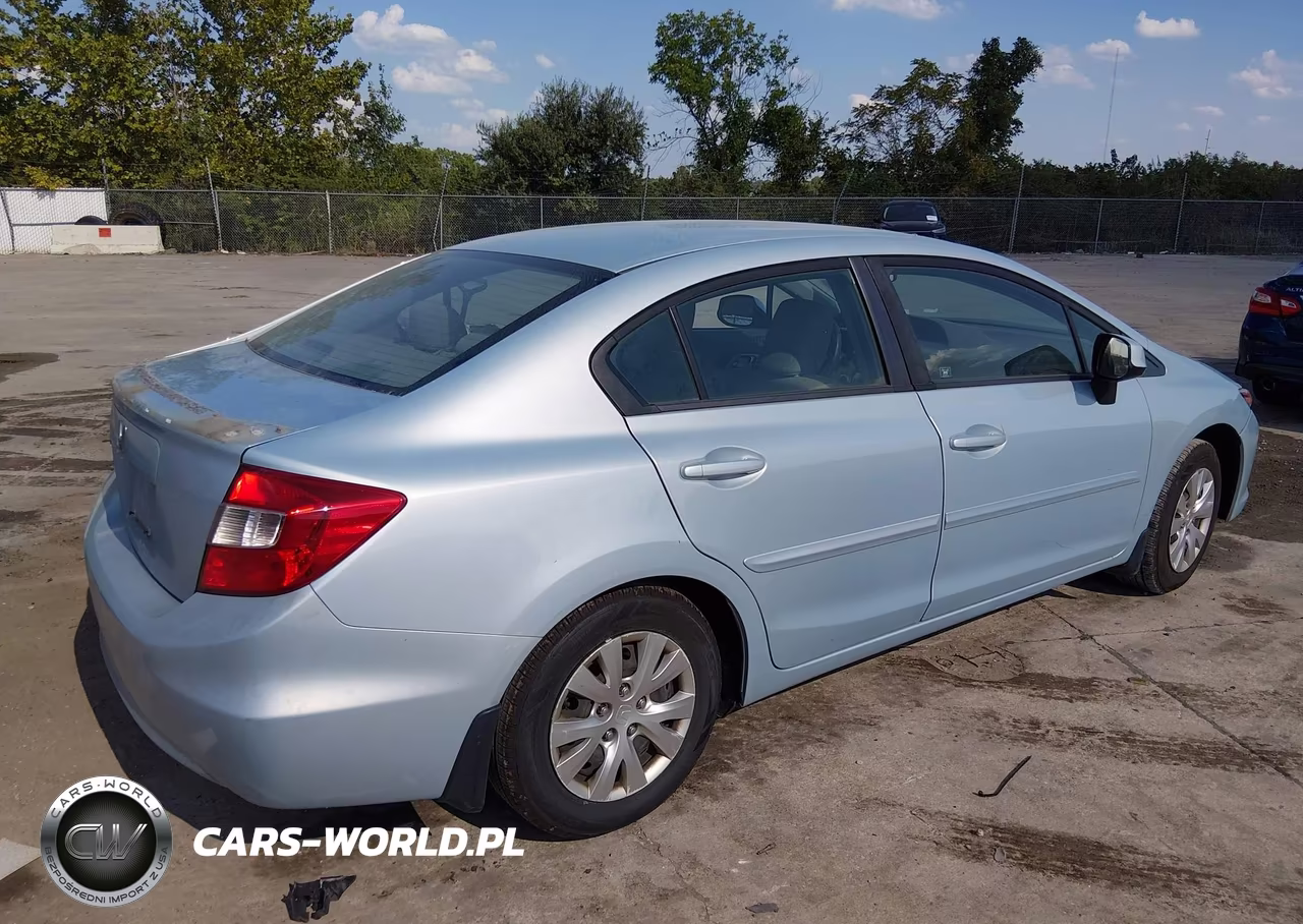 2012 Honda Civic Lx VIN:19XFB2F54CE016295 - 4
