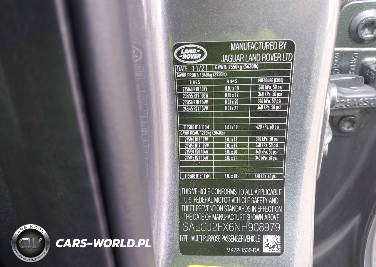 2022 Land Rover Discovery Sport S VIN:SALCJ2FX6NH908979 - 9