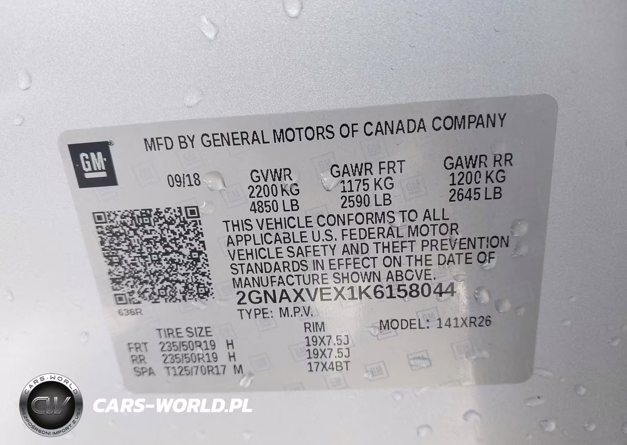 2019 Chevrolet Equinox Lt VIN:2GNAXVEX1K6158044 - 9
