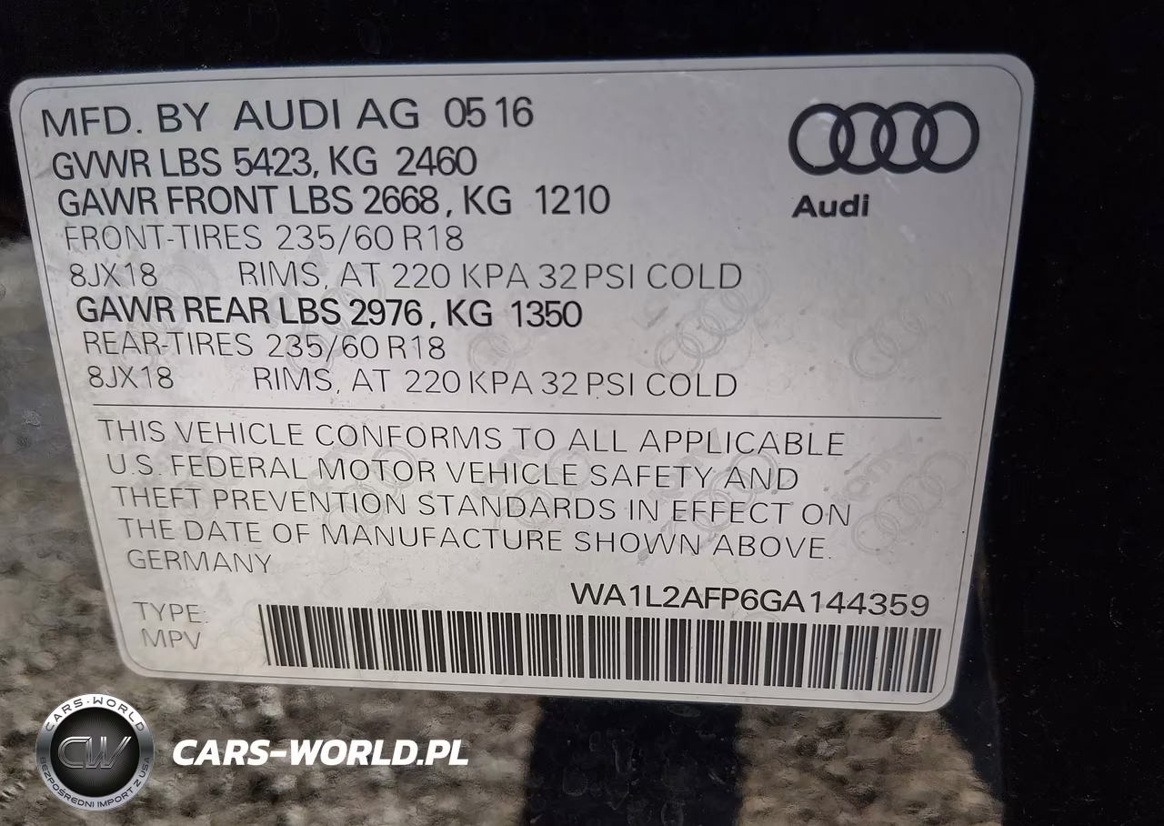 2016 Audi Q5 2.0T Premium VIN:WA1L2AFP6GA144359 - 9
