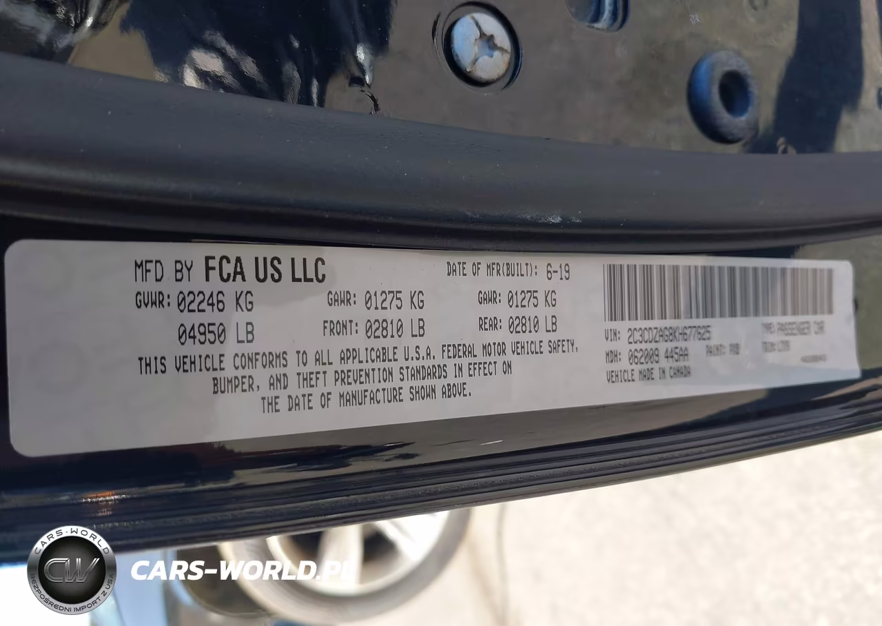 2019 Dodge Challenger Sxt VIN:2C3CDZAG8KH677625 - 9