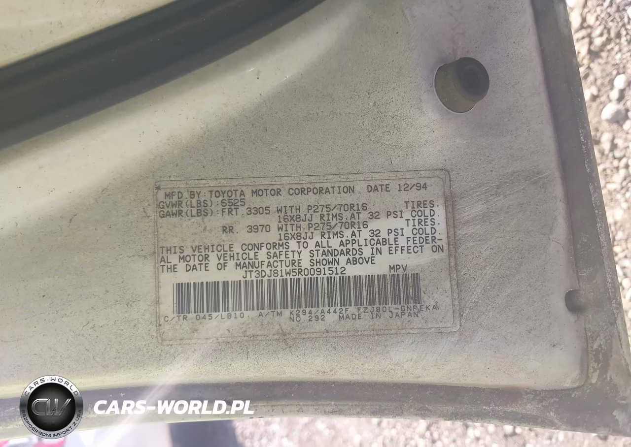 1994 Toyota Land Cruiser Dj81 VIN:JT3DJ81W5R0091512 - 9