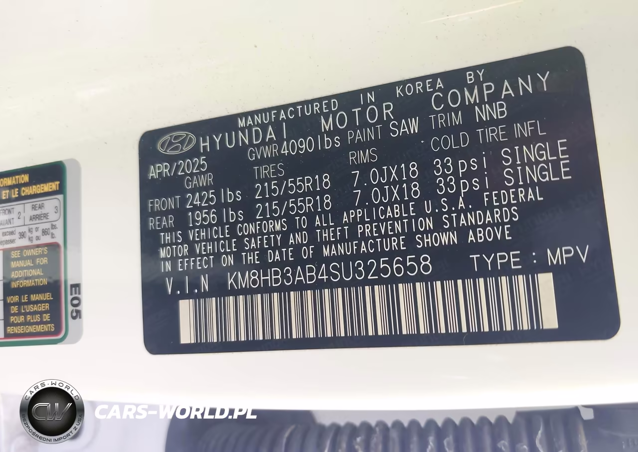 2025 Hyundai Kona Sel VIN:KM8HB3AB4SU325658 - 9