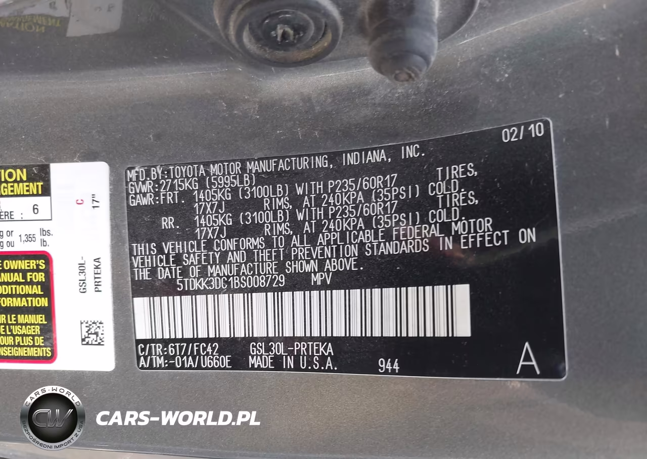 2011 Toyota Sienna Le V6 VIN:5TDKK3DC1BS008729 - 9