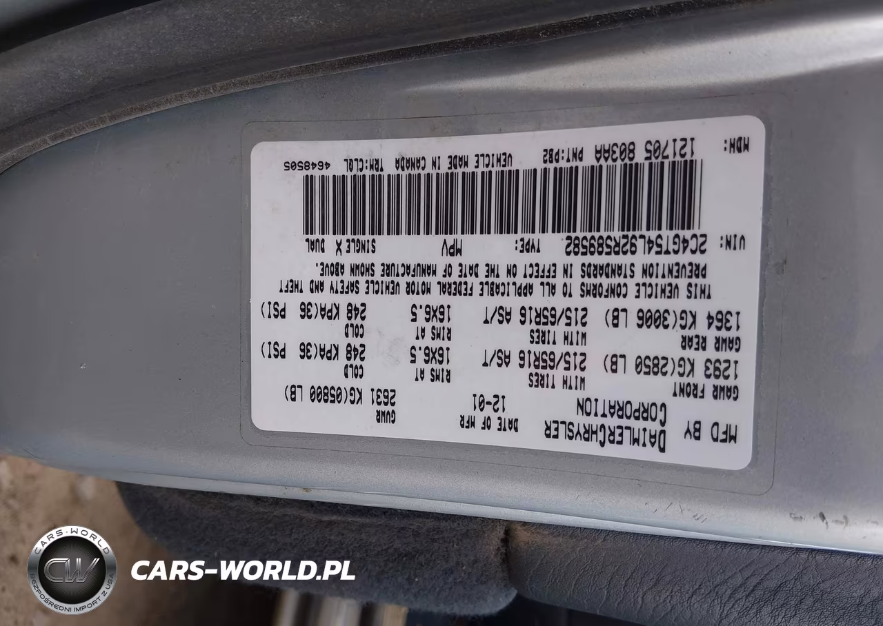 2002 Chrysler Town & Country Lxi VIN:2C4GT54L92R589582 - 9