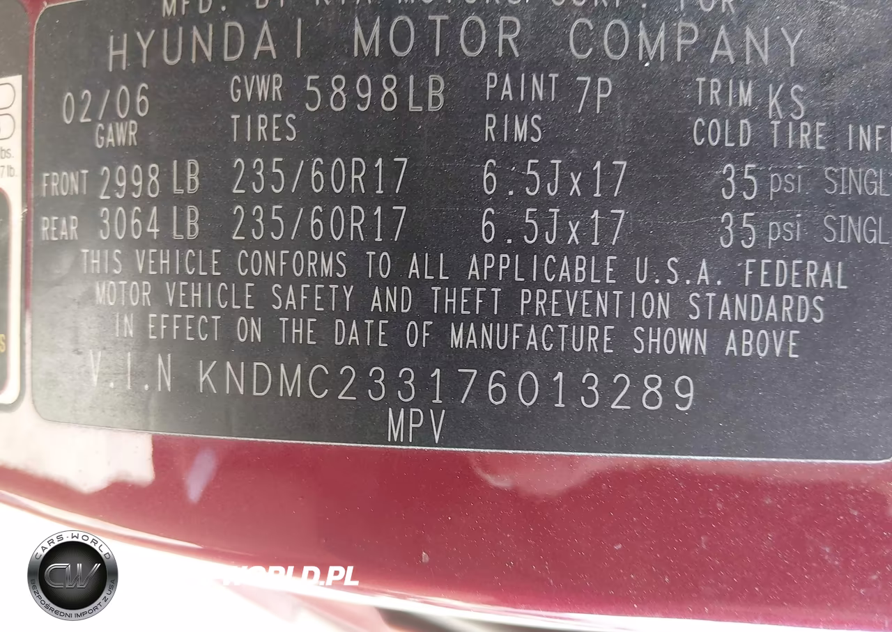 2007 Hyundai Entourage Gls-Limited-Se VIN:KNDMC233176013289 - 9