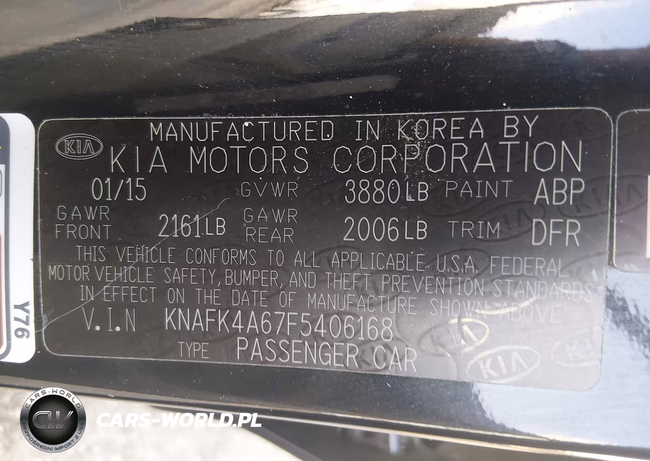 2015 Kia Forte Lx VIN:KNAFK4A67F5406168 - 9