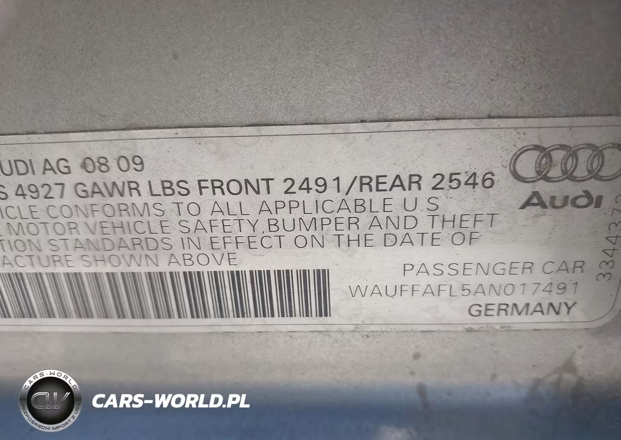 2010 Audi A4 2.0T Premium VIN:WAUFFAFL5AN017491 - 9