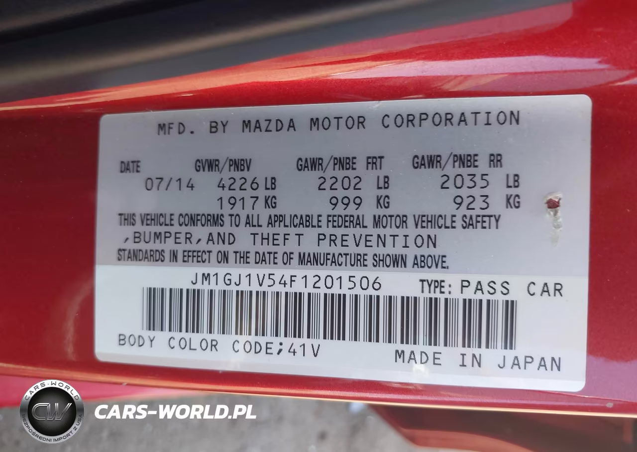 2015 Mazda Mazda6 I Touring VIN:JM1GJ1V54F1201506 - 9