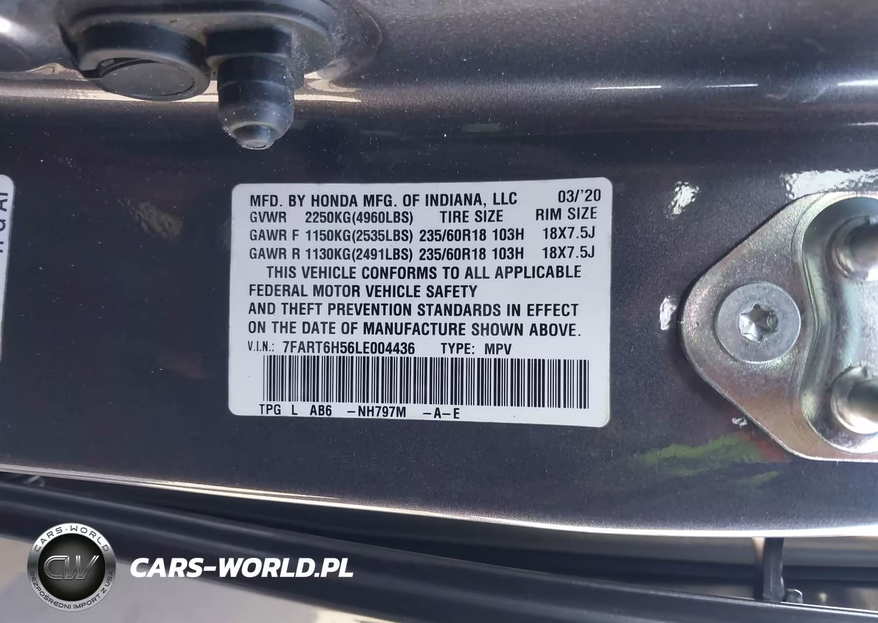 2020 Honda Cr-V Hybrid Ex VIN:7FART6H56LE004436 - 9